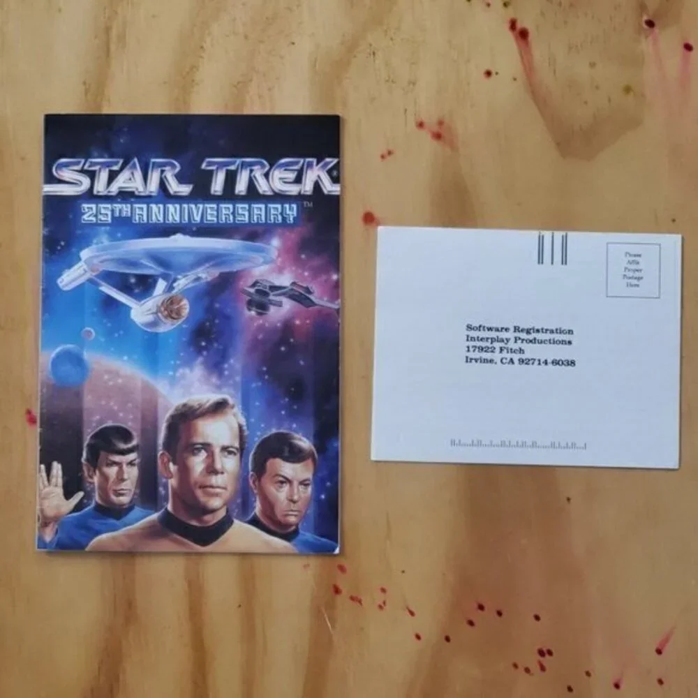 Star Trek 25th Anniversary Collectible Computer‎ Game Interplay 5.25